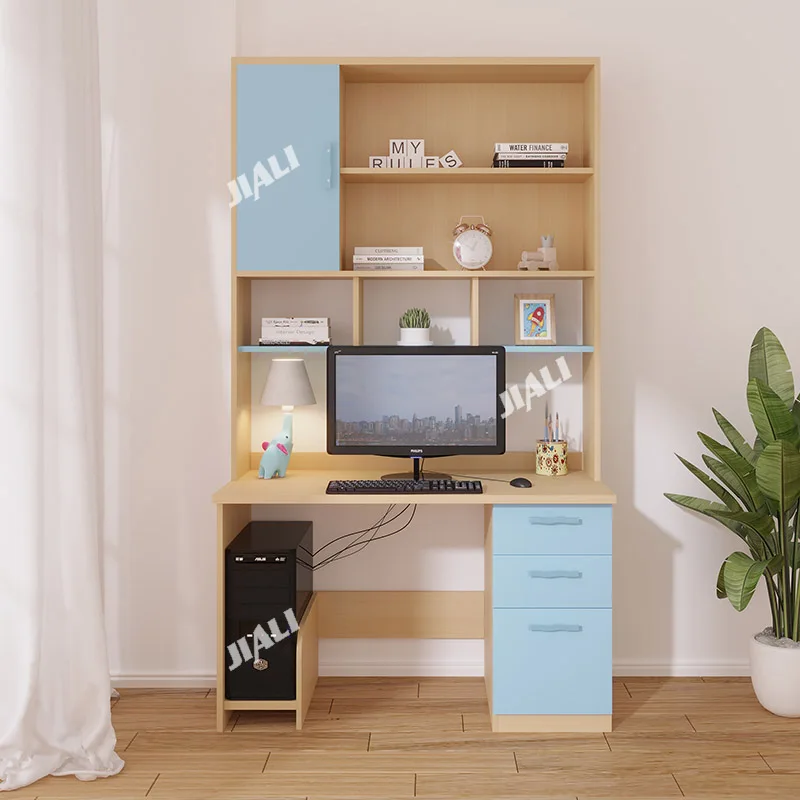 

Современный простой дизайн, деревянный учебный стол для спальни, компьютерный стол с полкой для шкафа