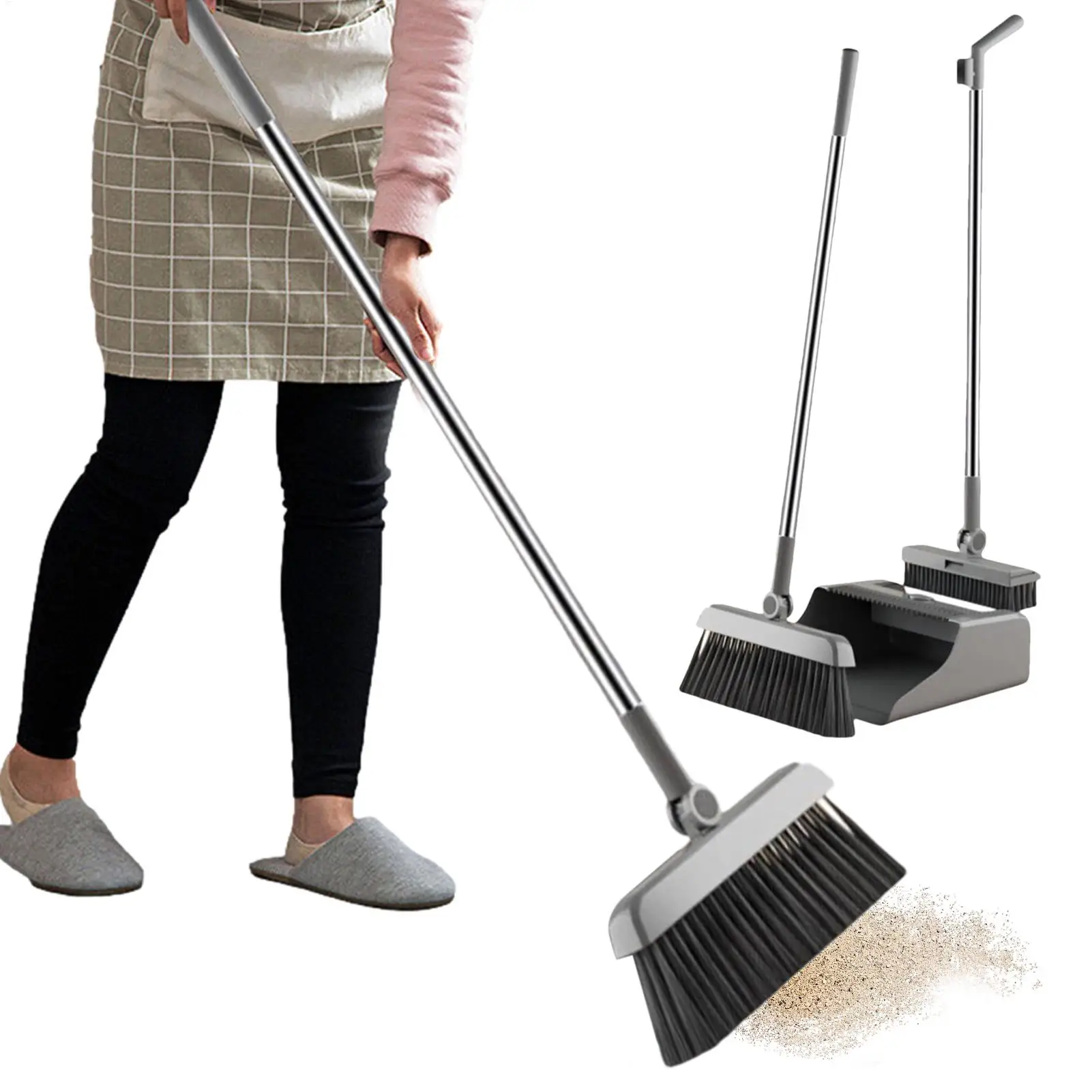 

Комбинированный набор метлы совок, 3 предмета, устойчивый к ржавчине инструмент для чистки, гаджеты, набор совок для метлы для дома, кухни, квартиры, дома