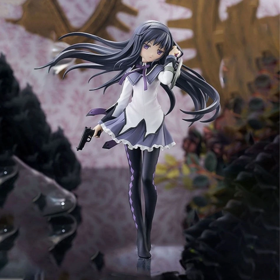 17 cm Anime Madoka Magica figur Akemi Homura PVC Modell Geburtstag Präsentieren Ornamente Sammeln Spielzeug kinder geburtstag geschenk