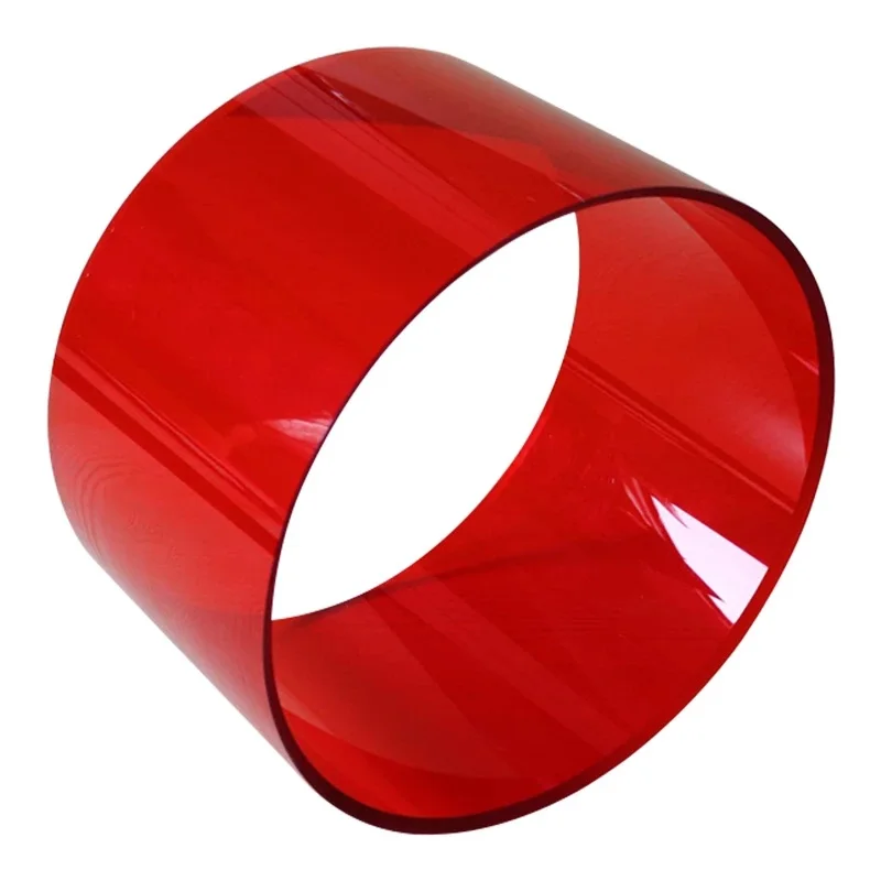

Transparent Red Acrylic Drum Shells Drum Body 6inch Height support custom
