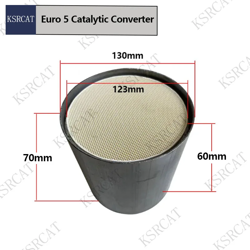 Catalizado Euro 5 130x70mm 600cpsi Catalytic Converter Universal Ceramic catalytic Converter