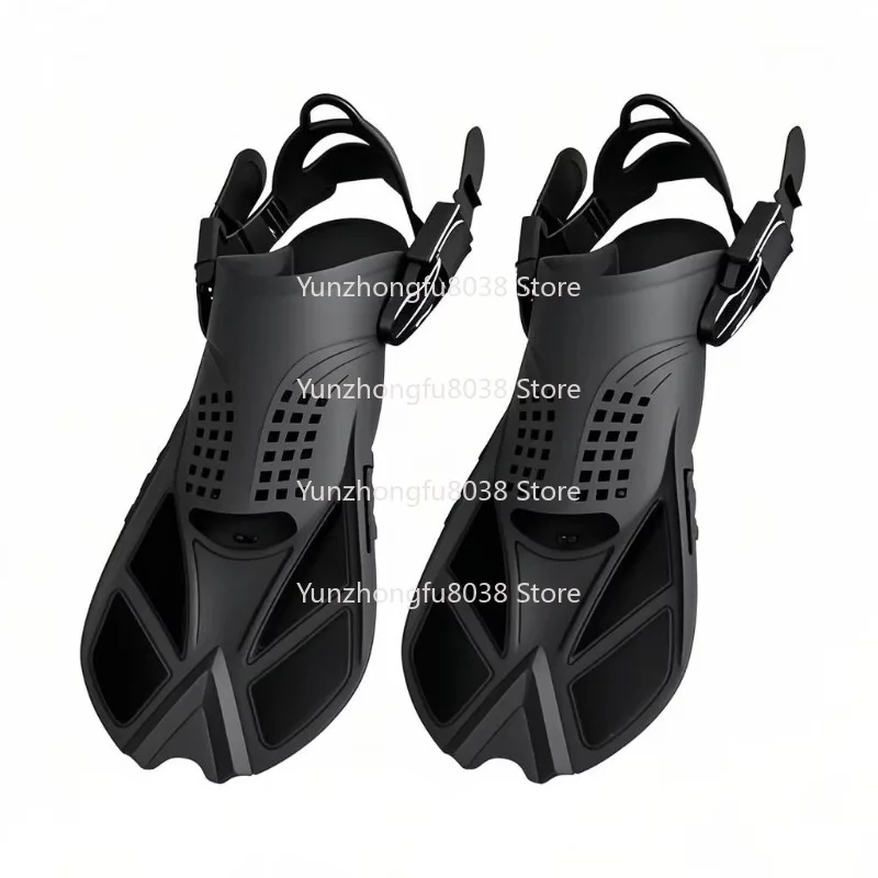 Adult Lightweight Swimming Training Fin, Professional TPR Heel Snorkeling Diving Silicone Rubber Material