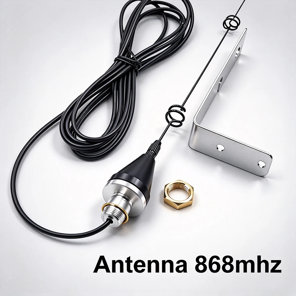 Outdoor 868MHz Antenna Waterproof High Gain With L Bracket Mount Cable Garage Door Gate Opener Remote Control Signal Booster