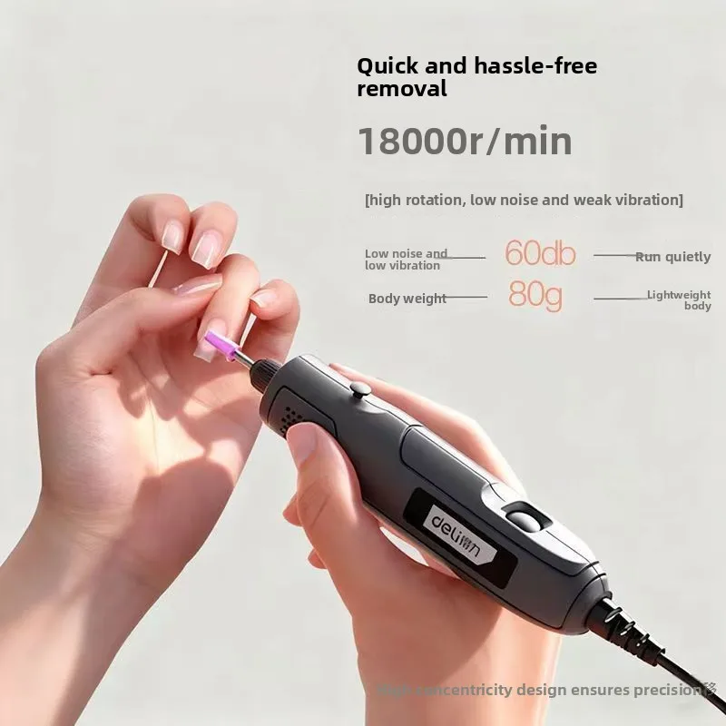 Electric small household pen polishing machine, USB plug,with LED fill light, multiple drill bits, one machine for multiple uses