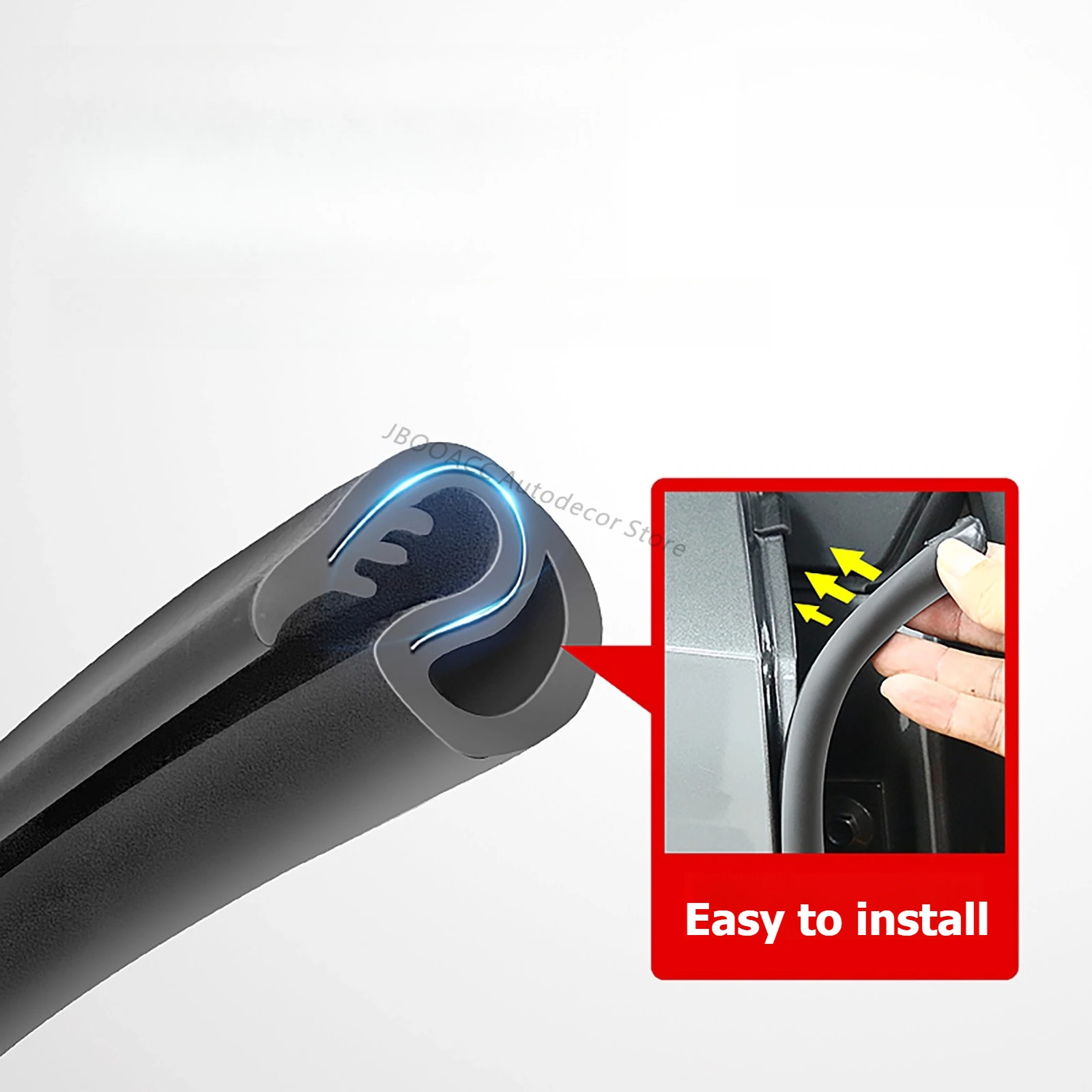 لتويوتا bZ3X باب السيارة شريط عازل B-عمود شرائط عزل الصوت الحد من الضوضاء مكافحة الغبار يندبروف الباب الكراك الملحقات #5