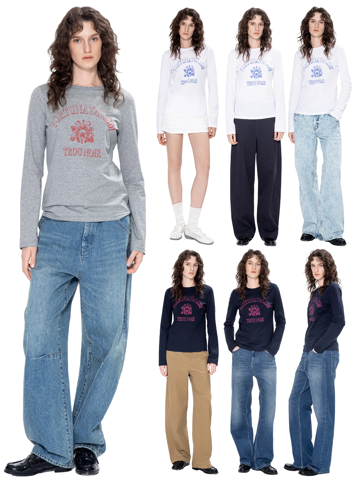 

Футболка Long Sve из чистого хлопка, женская облегающая повседневная футболка с принтом, винтажный удобный дышащий топ с цветочным узором