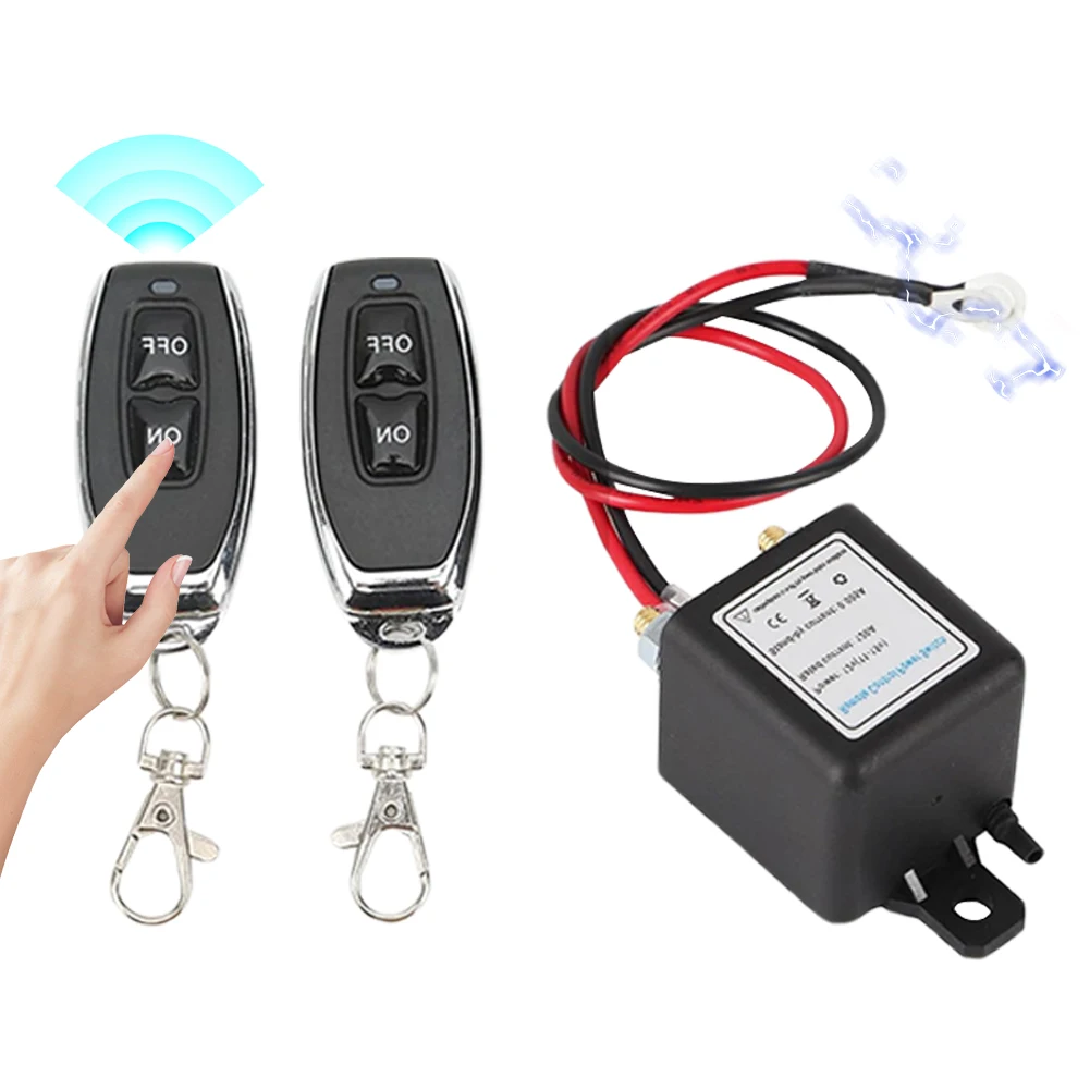 

12V 200A High Current Master Battery Disconnect Switch Anti Theft Battery Disconnect Relay Shut Off Switch Prevent Battery Drain