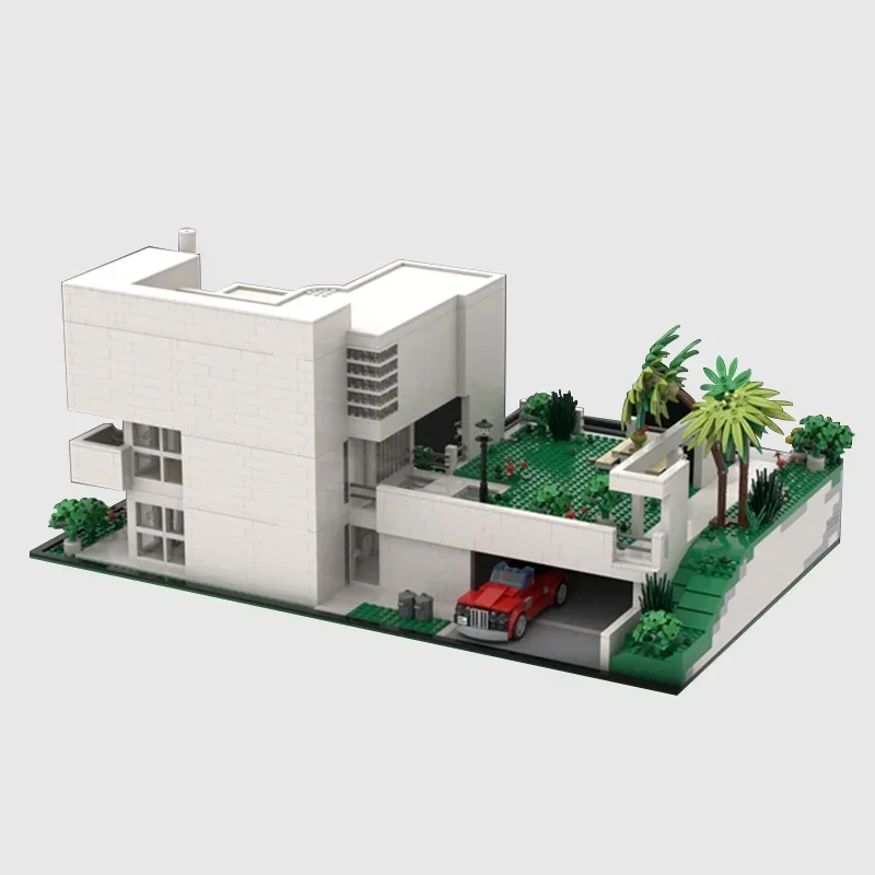 Moc Building Blocks Street View Model Famous Apartments Technical Bricks DIY Assembly Construction Toys For Childr Holiday Gifts