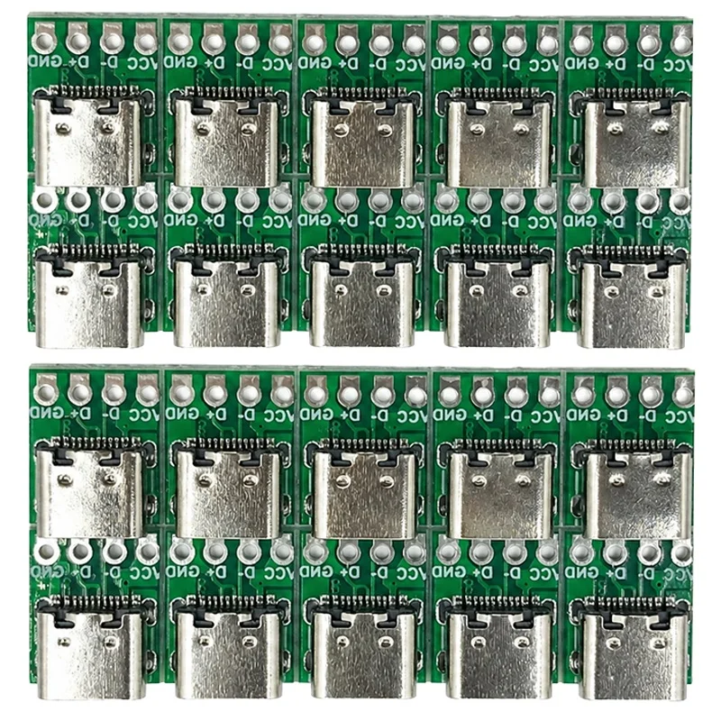 Male Test PCB Board Adapter 1/5/10Pcs Type C Connector For Wire Cable Transfer Connector Test Accessories For Phone Cable Repair