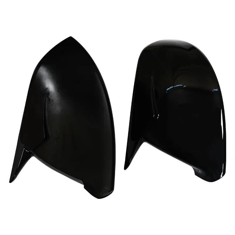  Glossy Black Side Wing Rear View Mirror Cover Case Shell Replace Caps For Audi Q5 SQ5 8R 2009-2017 Q7 4L Facelift 2010-2015