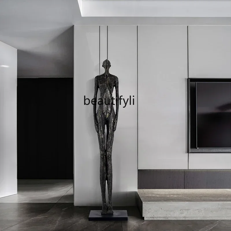 X  0R Modern humanoid art sculpture ornament hotel lobby abstract figure large floor ornament R