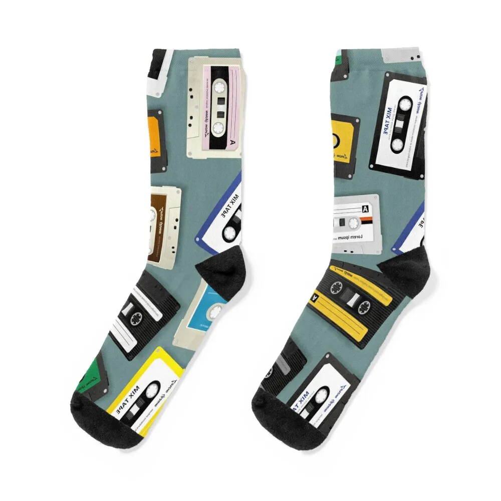 cassette tape 1.2 Socks FASHION compression sheer Children's Socks Female Men's