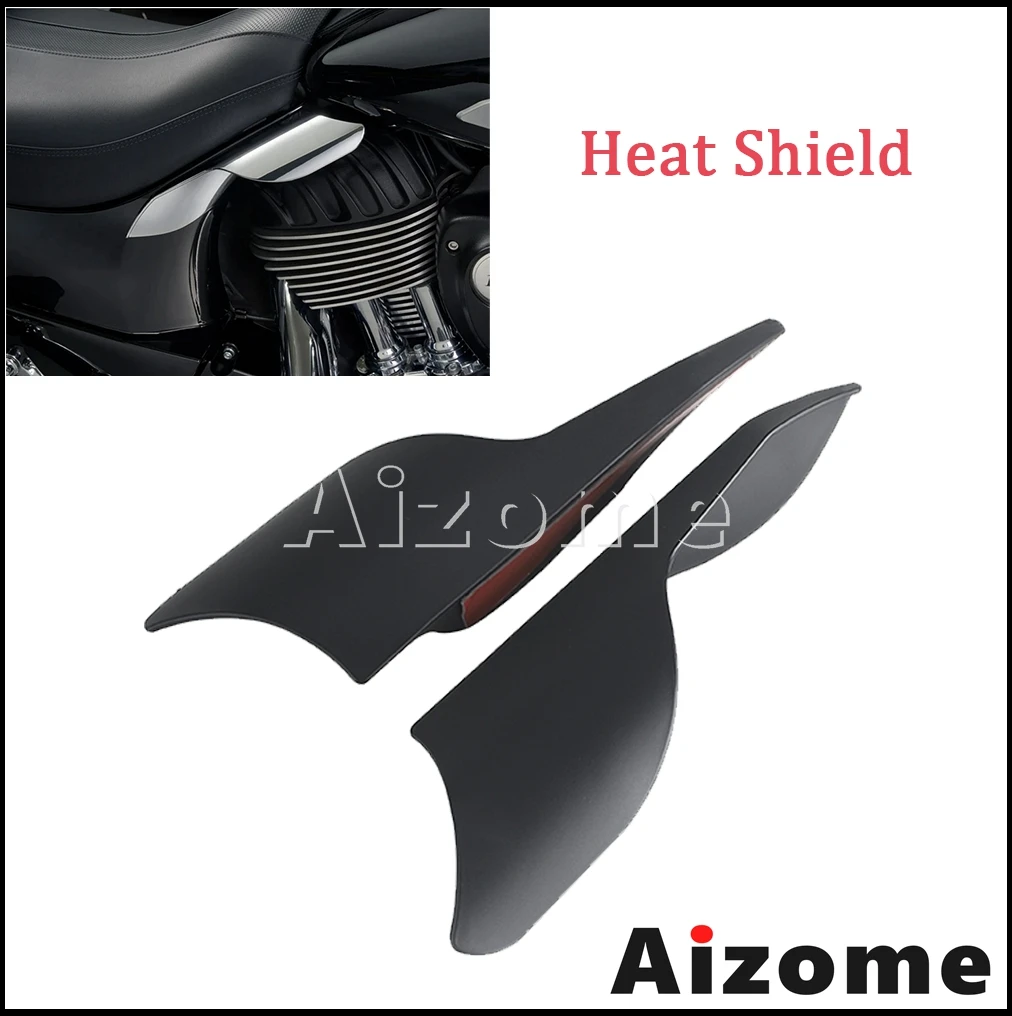 Motorcycle Heat Shield Mid-Frame Air Deflector Trim Cover For Indian Super Chief Limited Dark Horse Vintage Classic Roadmaster