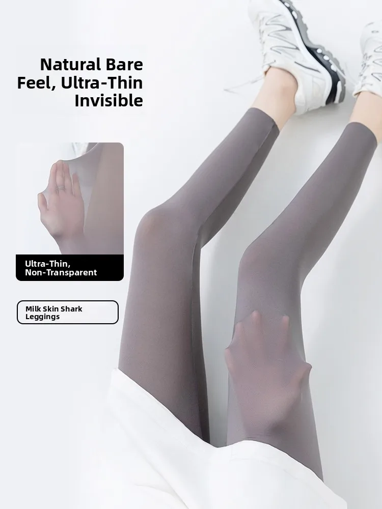

Ultra-Thin Ice Silk ark Skin Yoga Pants Women's Summer Outdoor Wear High-Waisted Butt-Lifting Nine-Piece Casual Leggings