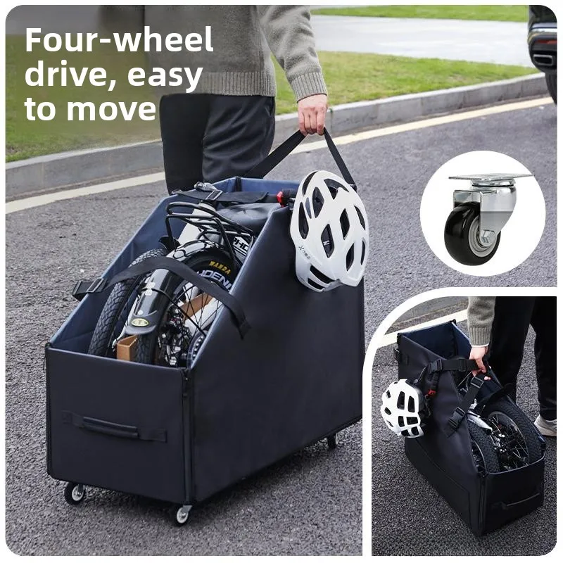 Boîte de rangement de vélo pliante pour voitures grand petit oiseau P8 D7 6 pouces 20 pouces sac de rangement de vélo pliant sac de vélo universel