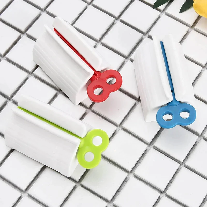 1/3 Stück Rollbarer Zahnpastaspender für Faule – Manueller Shampoo- und Zahnpastaklammern-Dispenser – Vielseitiger Gesichtsreiniger-Dispenser