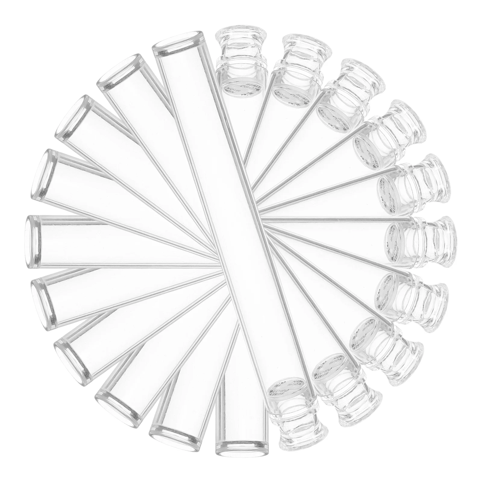 

10pcs Sample Tubes Clear Storage Incense Sticks Scent Sandalwood Incense Stick Container Sealed Portable Tube