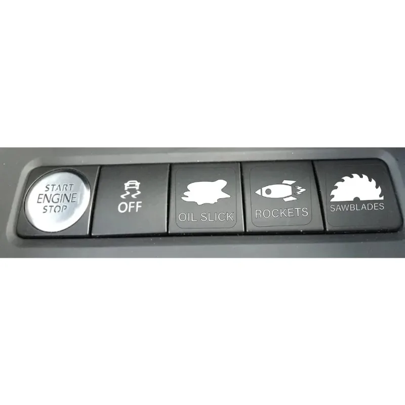 New For Novelty Stickers for Car or Truck Unused Buttons - Interior Dash Rocker Console Switch Decals