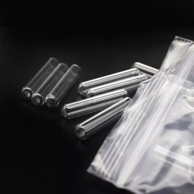 200pcs 6x30mm 6x50mm 7x30mm 7x50mm Mini Clear Glass Fermentation tube, duchenne tube for Teaching/medical/chemical experiment