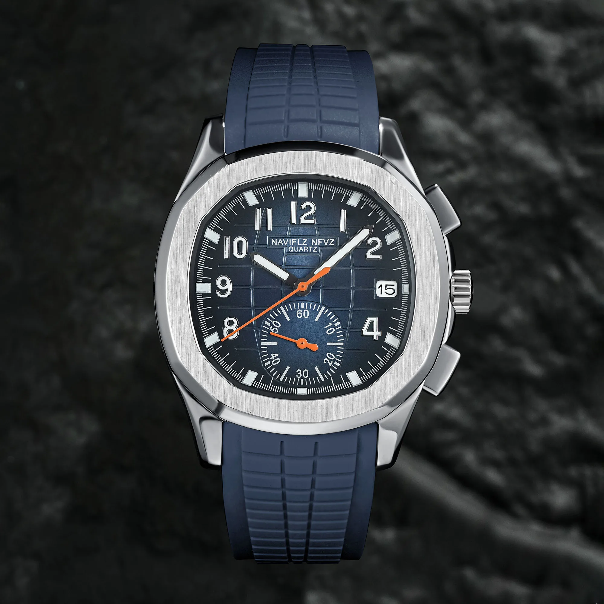 

NAVIFLZ NFVZ Новые роскошные мужские кварцевые часы из нержавеющей стали с цифровым светящимся циферблатом, лучшие бренды Patek, сапфировое стекло, Reloj Hom