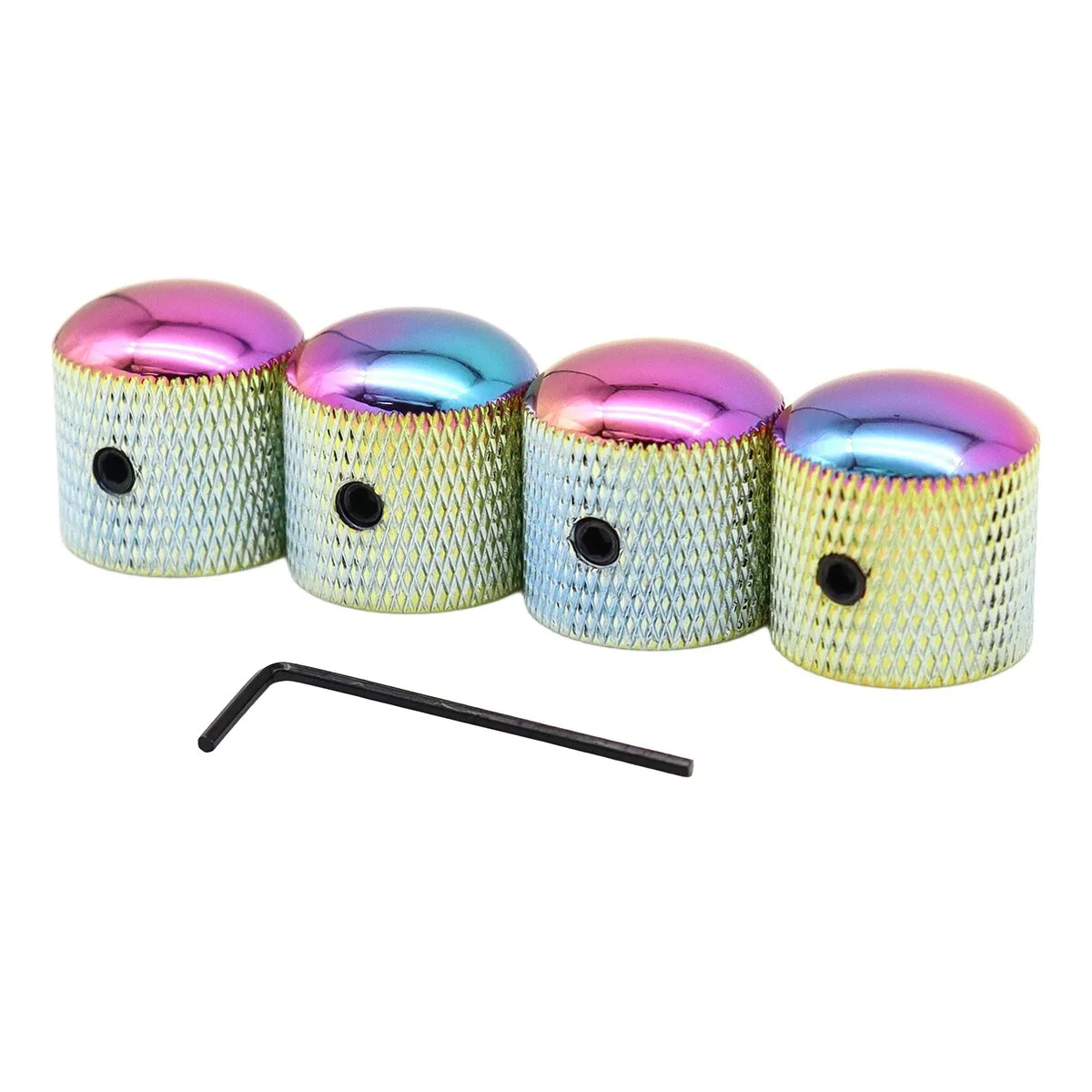 

4Pcs Metal Dome guitar Knobs Volume Tone Guitar Speed Control Knobs Purple