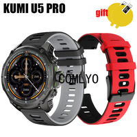 For KUMI U5 PRO Smart Watch Strap Silicone Band Wristband Bracelet Screen protector Film