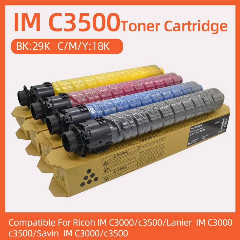 IMC3000 IM C3000 Toner Cartridge Compatible For Ricoh Aficio Lanier Savin IMC3500 IMC3000 C3500 C3000 3500 3500A Printer 4Color