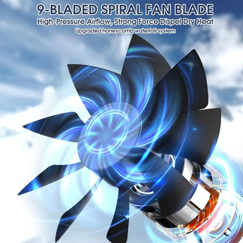 Portable Air Conditioner Cooler Humidifier Car Air Conditioning Fan Refrigeration Fan Fragrance Humidifier Summer Cooling Fans