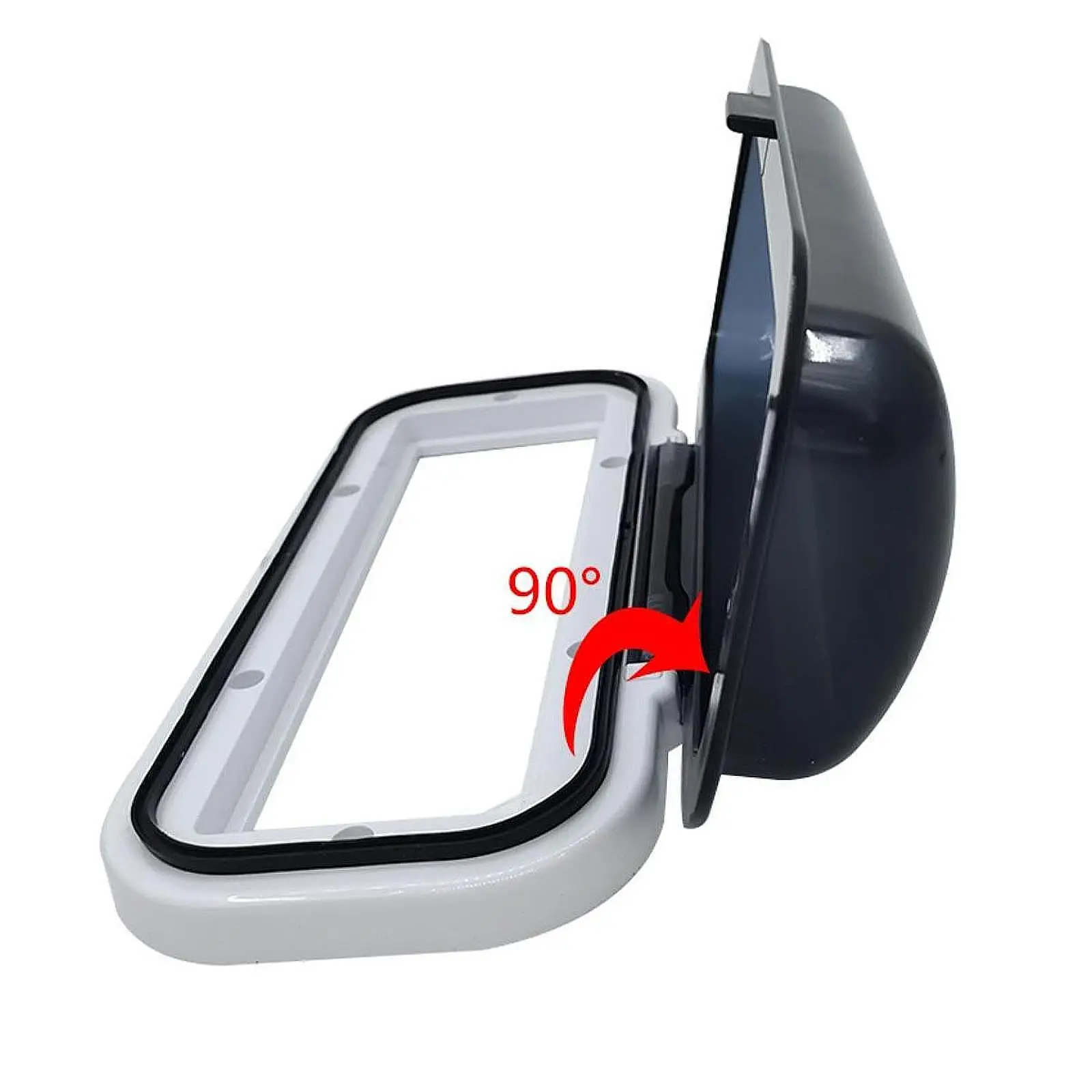 Water Resistant Marine Stereo Housing Cover Durable Plastic Protector Flip Up Shield for Boat Radio and Outdoor Vehicles