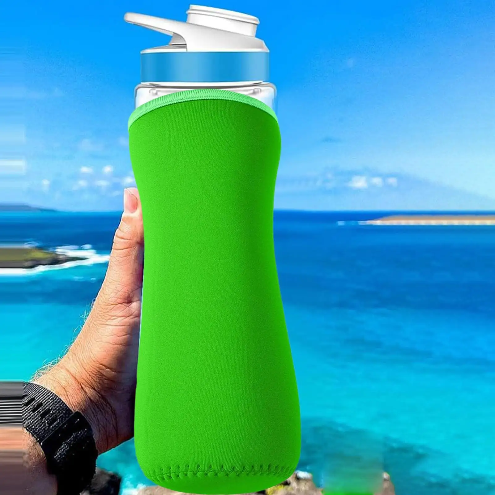Neoprene Bottle Holder Water Bottle Holder Bag Protable Neoprene Insulated Water Bottle Cooler Ergonomic Water Bottle Bag