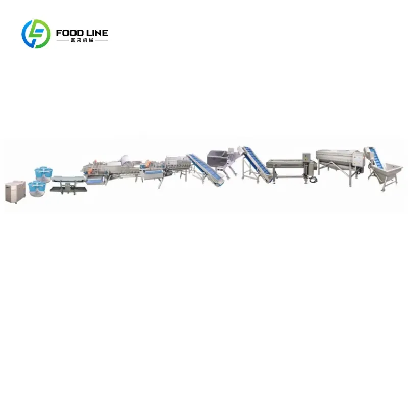 Industrial Vegetable Processing Line Root Washer Peeler Cutter Sterilizer Dryer Complete Set Reliable Custom