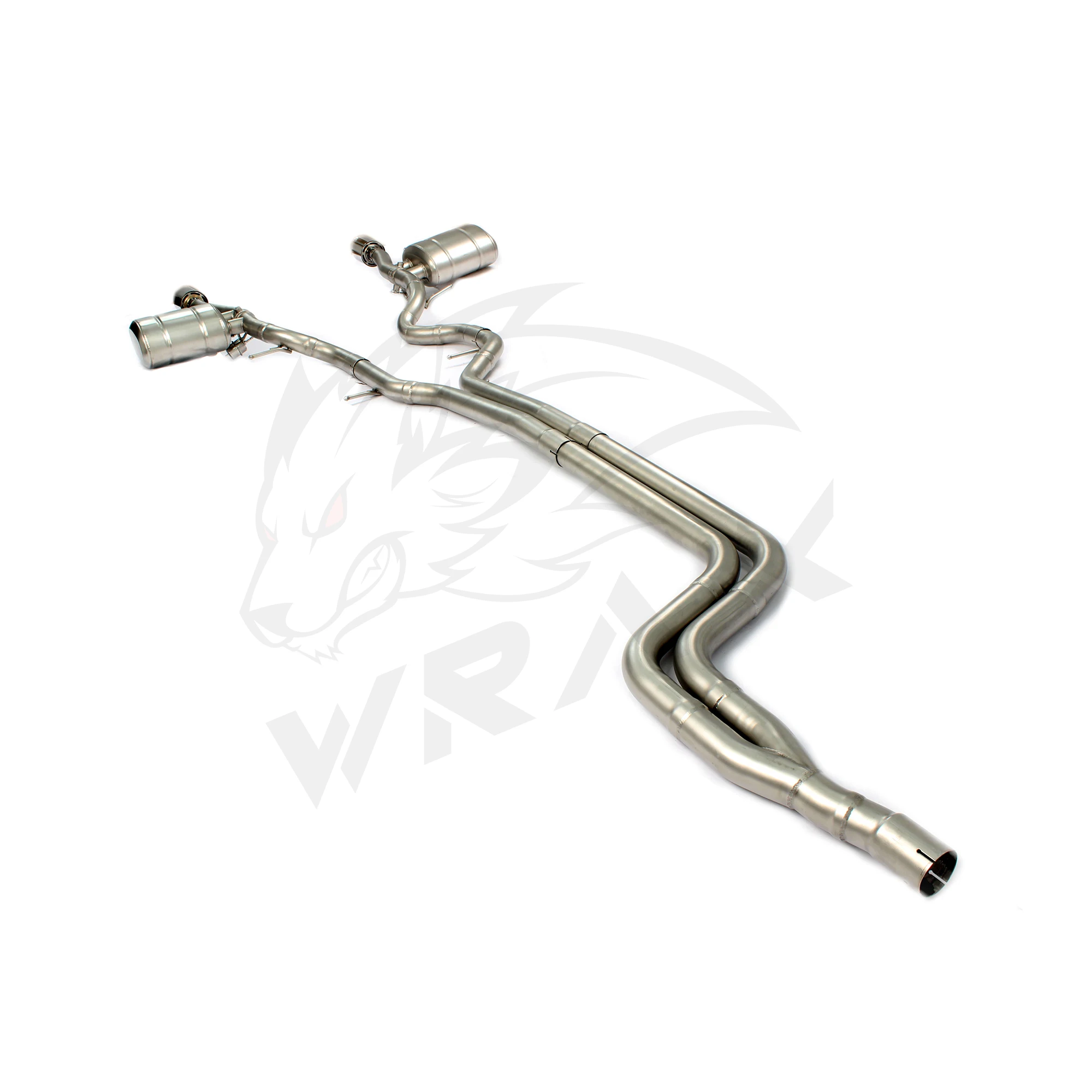 Układ wydechowy WRAX Performance Sport Sound do Jaguar XE 2014+ 2.0T 3.0T z regulowanym zaworem, Catback, bezstratny montaż.