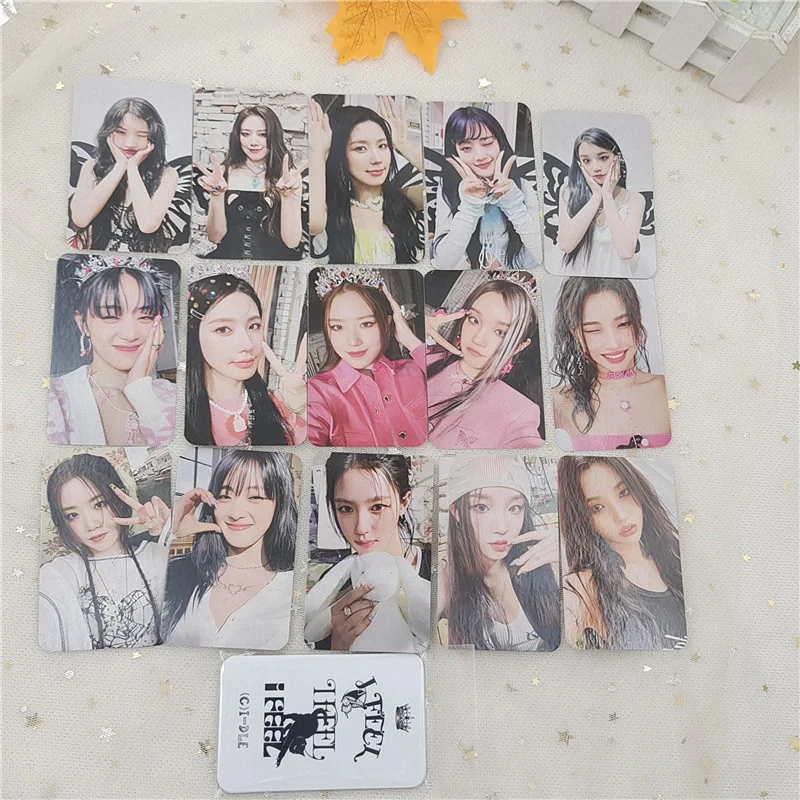 5cards/set Kpop (G) I-DLE Album Card I FEEL Album GIDLE Ye Shuhua MINNIE Printed Photo Card LOMO Card Gift For Girls Collection