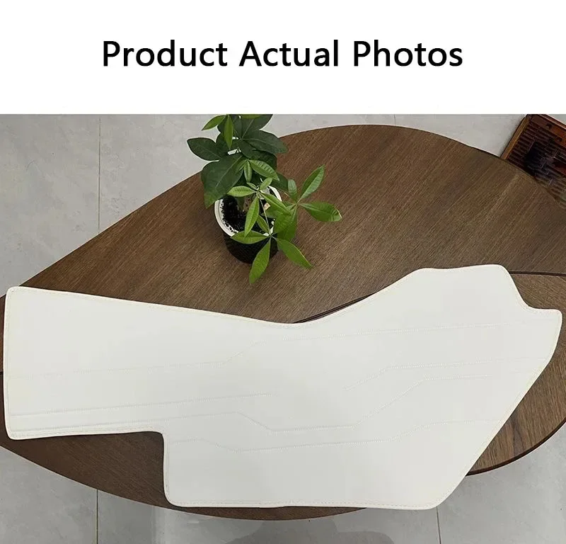 Leder-Mittelkonsolen-Seiten-Anti-Kick-Schutzpolster Anti-Schmutz-Abdeckung für Tesla Model 3 Model Y Juniper Innenzubehör – Detail 10