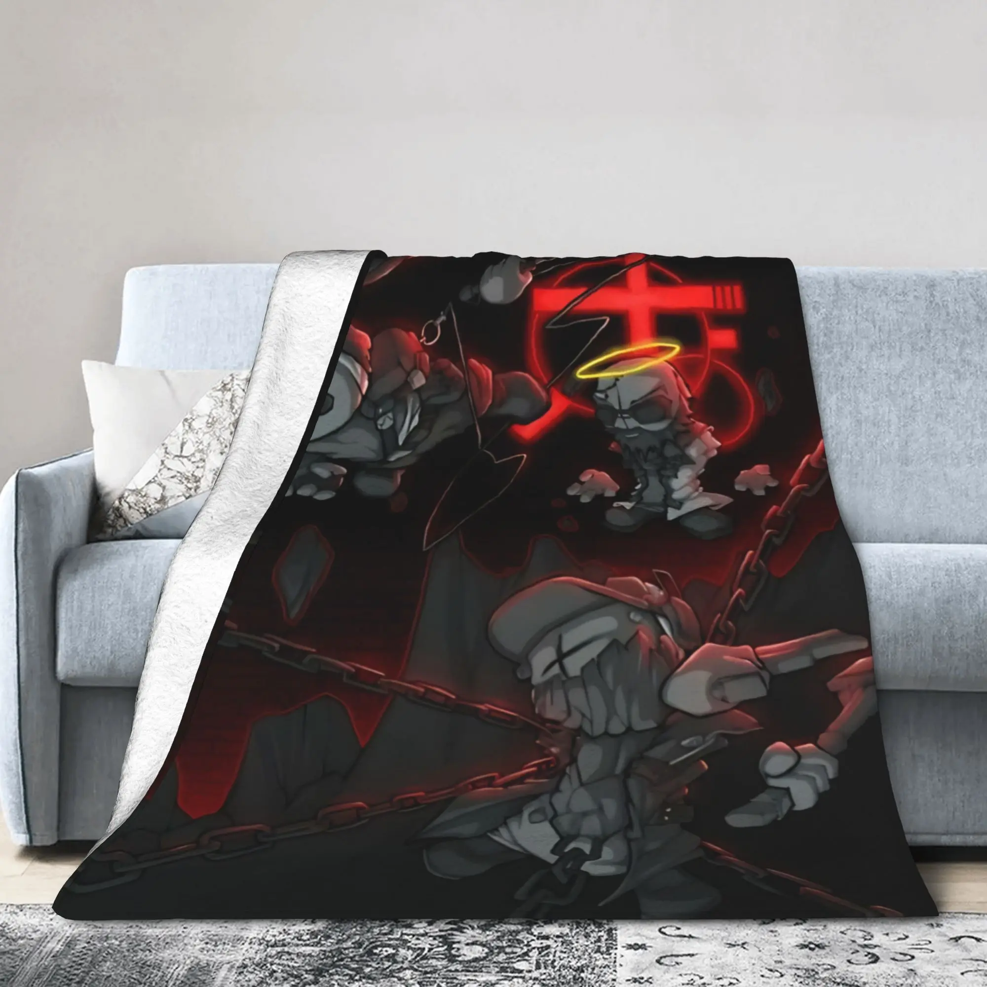Novelty Design Madness Combat Sketch Action Blanket Ultra-Soft Fleece  Cozy Throw Blanket Machine Washable