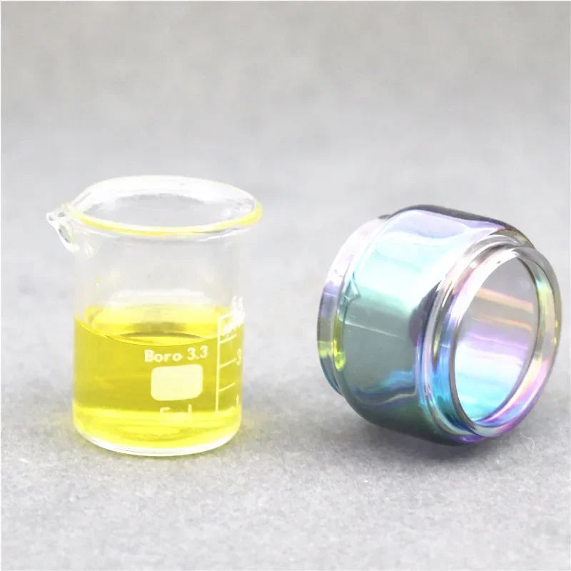 Tubo de copo de medição de vidro bolha, 2 peças para nord 19 priv n19 kit tfv16 lite tanque g 3 resa prince stick v9 max