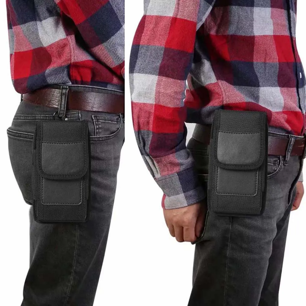 ل OnePlus Nord 5 4 Ace 5 Pro Ultra Racing 13R 13 الخصر الحقيبة العمودي الأفقي الوجه حقيبة حمل مع مشبك حلقة الجيب