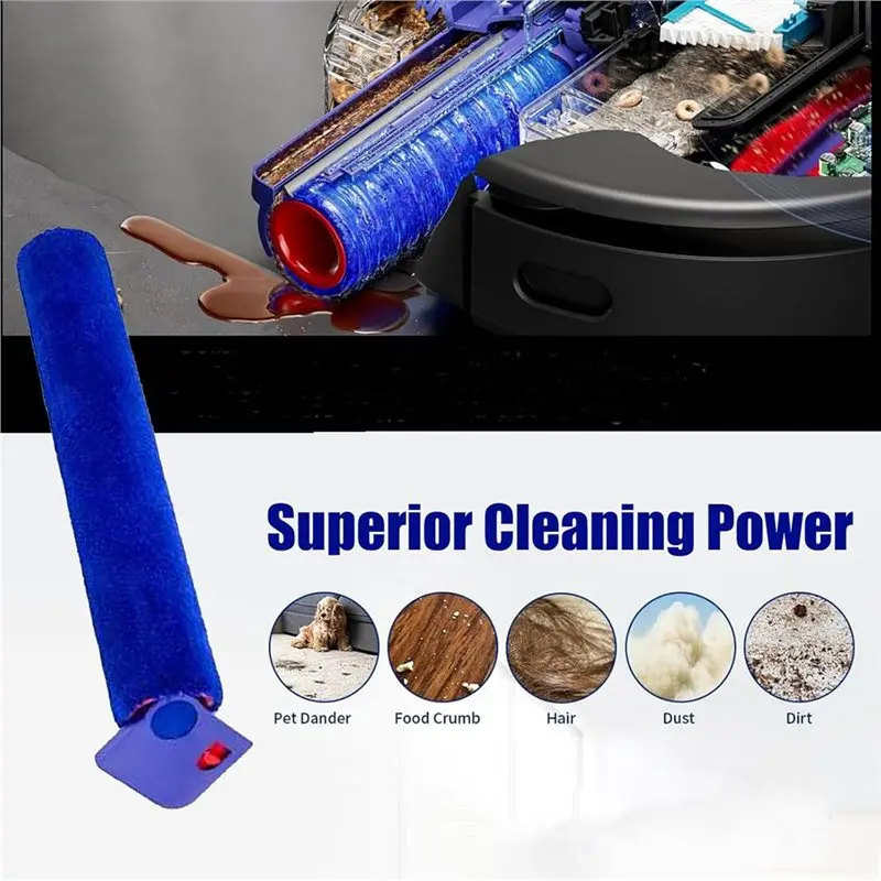 B23B Microfiber Mop Roller Replacement For Dyson Spot+ Scrub AI Wet And Dry Robot- Roll-On Mop, Washable Accessories 3Pcs