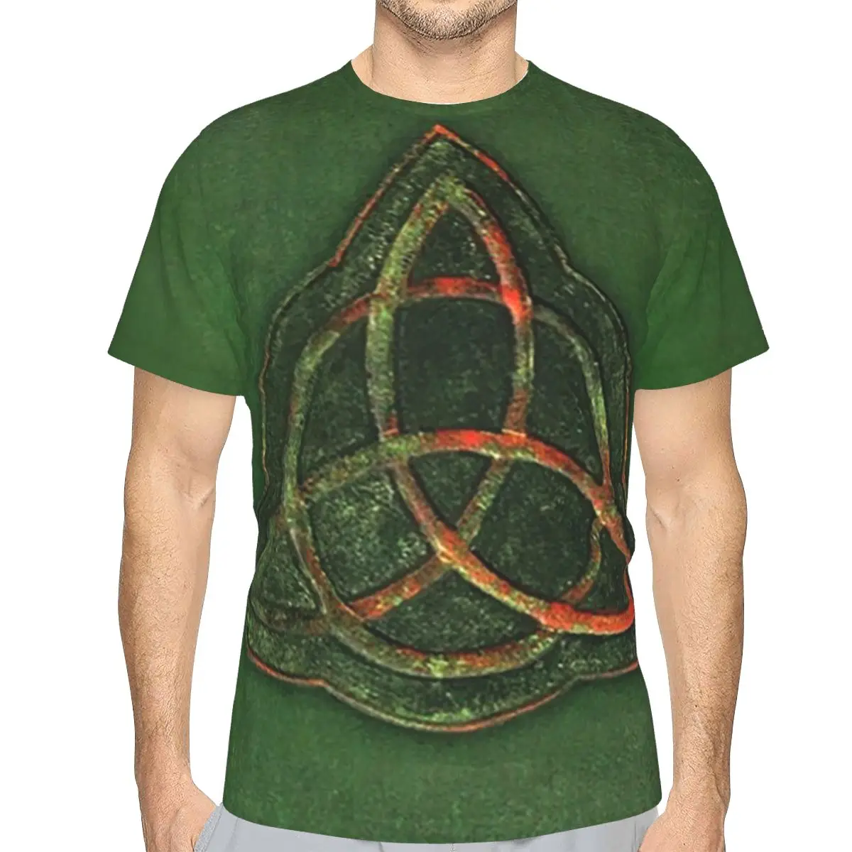 Book Of Shadows - Charmed Triquetra Design 100% Cotton T-Shirt Men'sFashion T Shirts Men Round Neck Short Sleeve