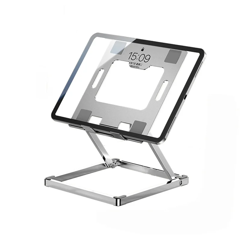 

Adjustable Foldable Aluminum Tablet Stand,Portable Ergonomic Computer Riser Holder Suitable for Tablet Laptops Up To 14 Inches
