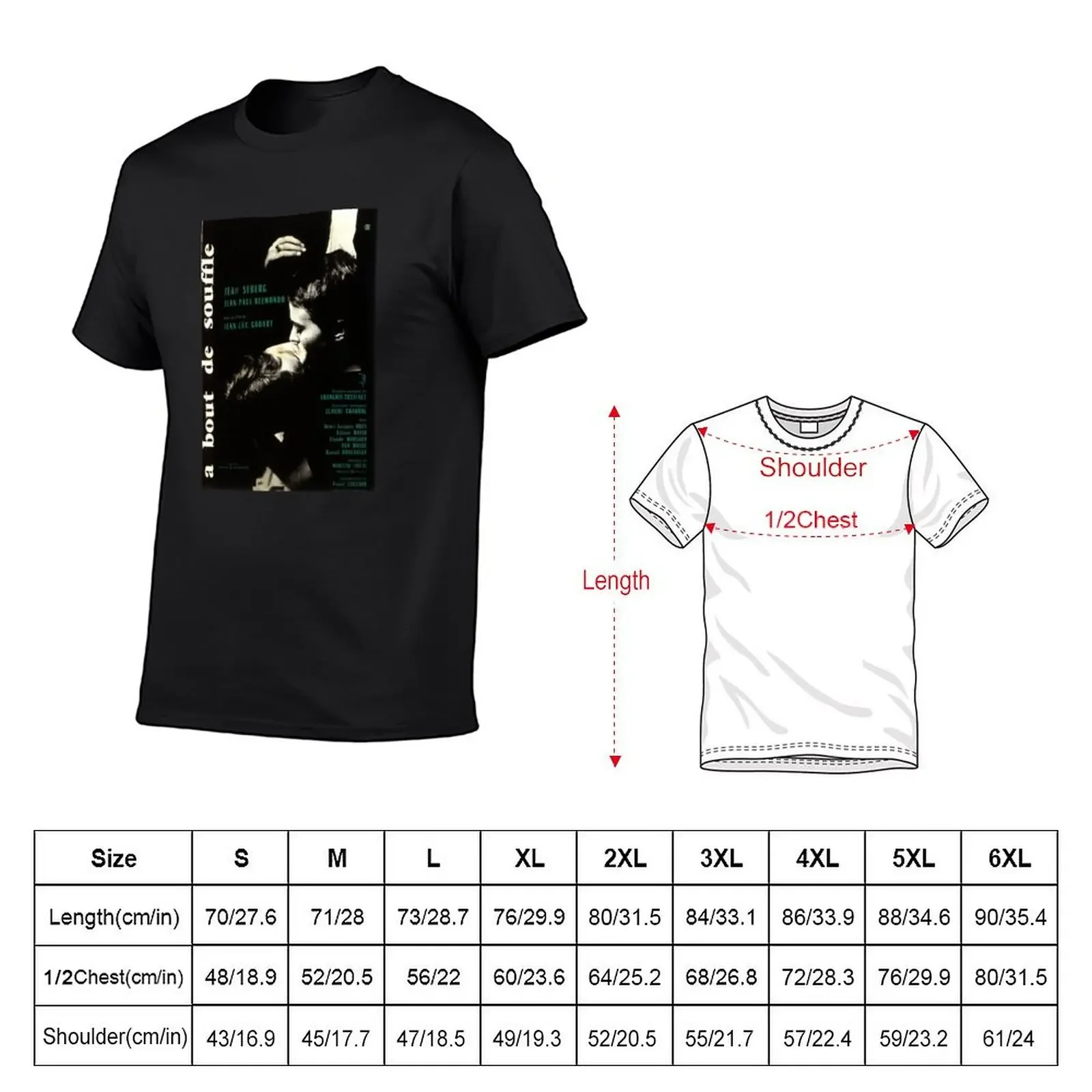 Godard A bout de souffle T-Shirt vintage clothes vintage anime shirt anime stuff luxury clothes men