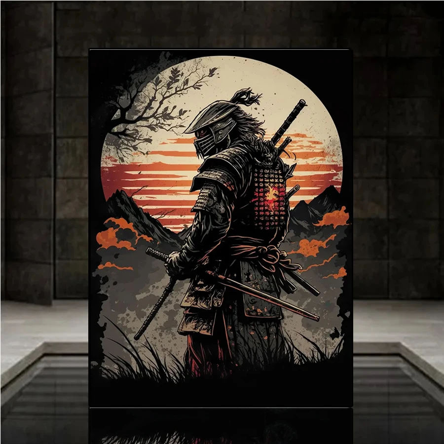 DIY Diamond Painting Abstract Art Japanese Samurai Diamond Mosaic Full Drill Square Embroidery Cross Stitch Handmade Hobby