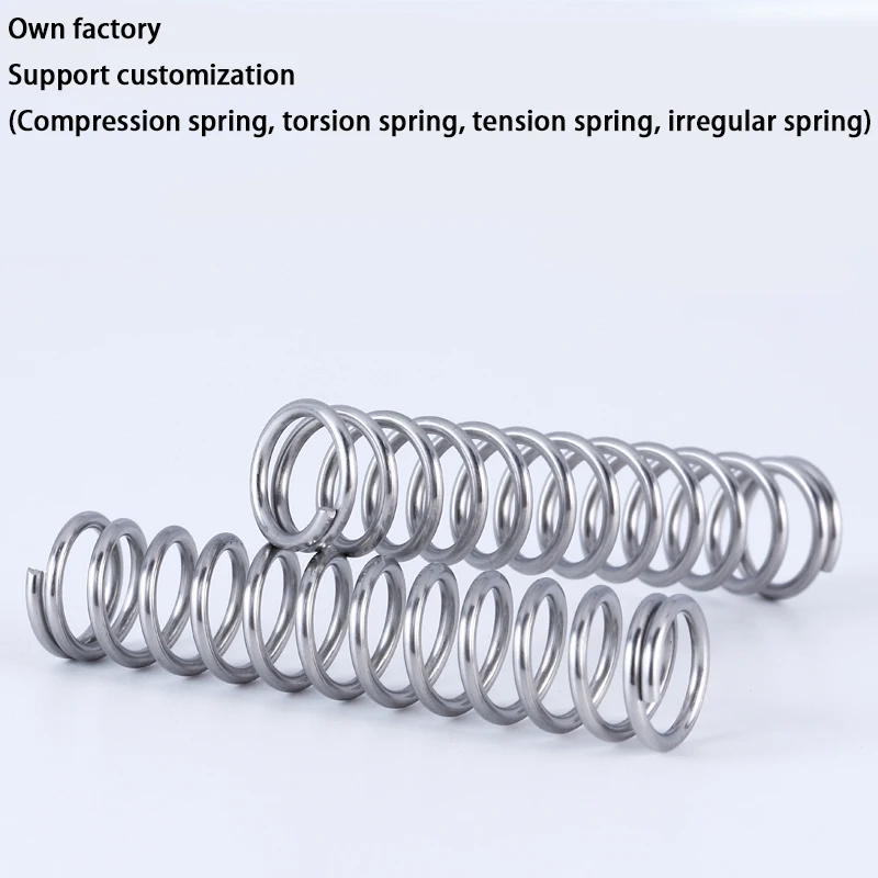 Wire Diameter 1.6 mm 304 Stainless Steel Compression Spring Shock Absorbing Return Spring Damping Pressure Spring Custom 5 Pcs