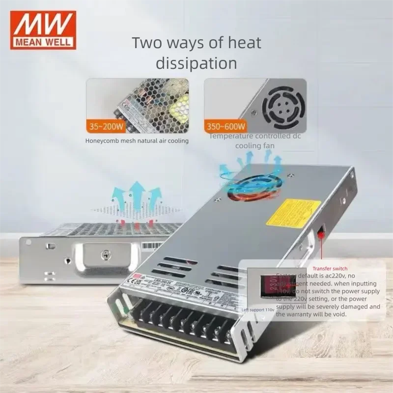 MEAN WELL Switch Power Supply LRS Series Output Voltage 5V 12V 15V 24V 36V 48V Power 35W-350W for Electronics Market