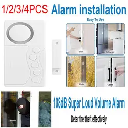 Refrigerator Door Alarm Freezer Door Alarm When Left Open 4 In 1 Wireless Refrigerator Window Alarm Doorbell Home Security