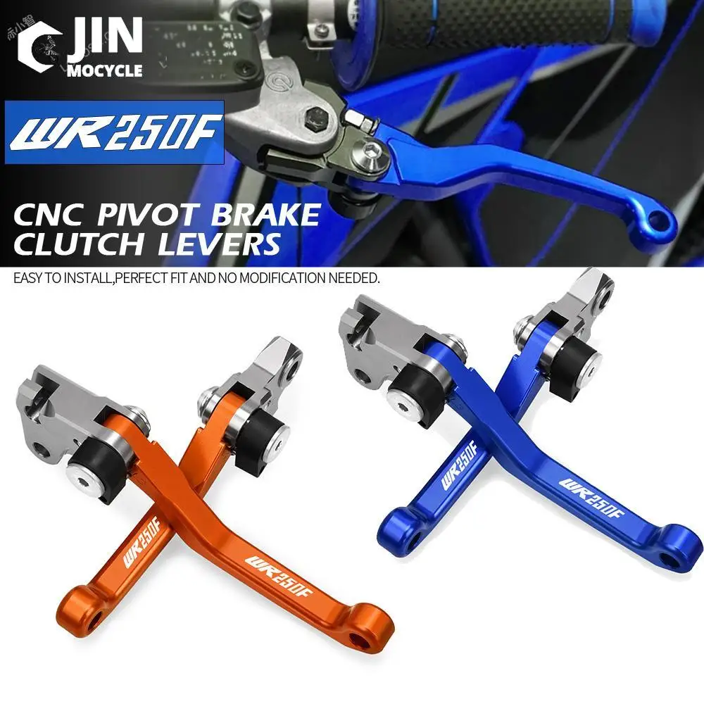 Motocross Foldable Pivot Dirt Bike CNC Brake Clutch Levers Cable Lever Handle For YAMAHA WR250F 2016 2017 2018 WR 250F