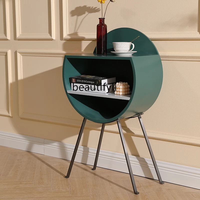 

zqNordic Sideboard Cabinet Modern Minimalist Locker Wall Shelf Floor Storage Sofa Cabinet