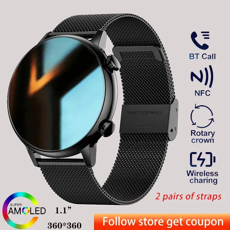 2025 New Men's & Women's Smartwatch - 1.106-inch Full Touch Screen, BT Call, Ideal for Sports & Fitness, A Perfect Gift Option