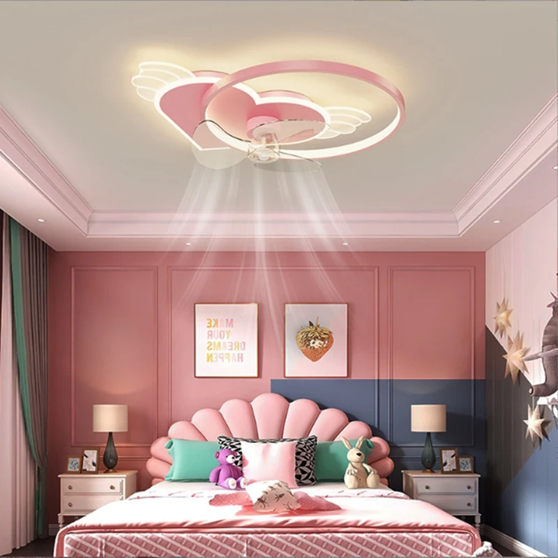 Imagem -02 - Modern Intelligent Led Fan Teto Lâmpada Decoração de Interior Personalidade Lustre Quarto Estudo Apartamento Originalidade Decore