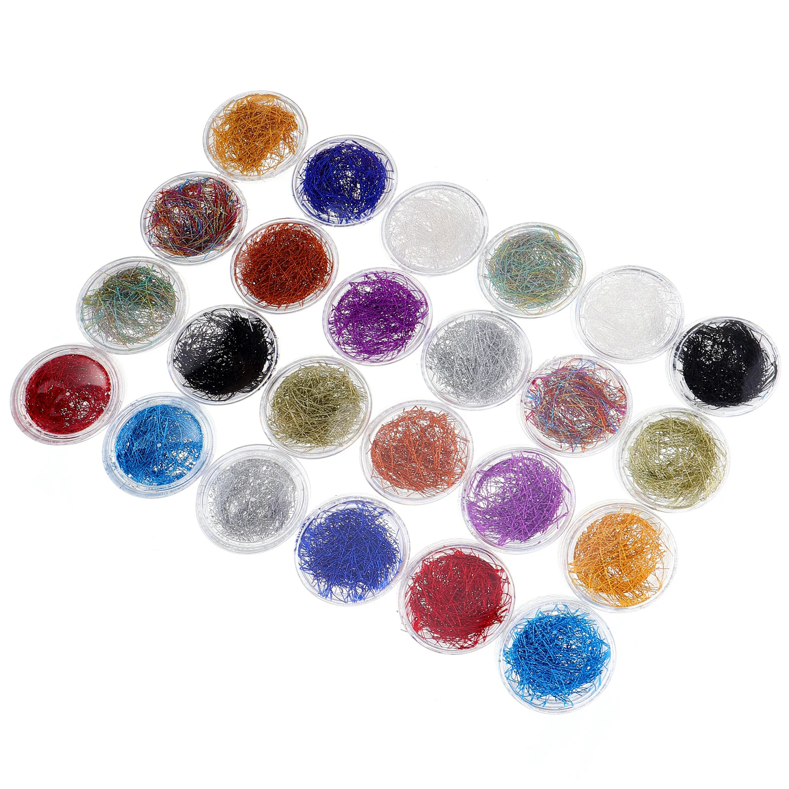 2 Boxes Nail Art Metallic Foil Flake Wire Leaf Silk 12 Colors Glitter Strips Gilding Strips DIY Accessories Manicure Supplies